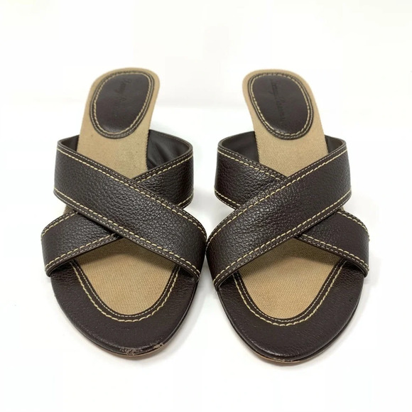 Tommy Bahama Brown Mule Sandals - Picture 2 of 8